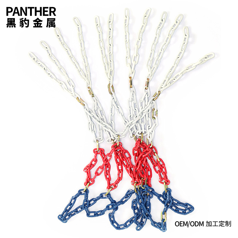 12扣三色金屬標(biāo)準籃圈網(wǎng)